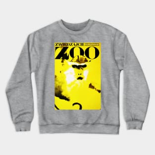 Visit The ZOO Warsaw Poland Monkey Advertising Vintage Crewneck Sweatshirt